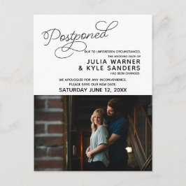 Postal fotográfica pospuesta por boda