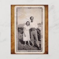 Postal fotográfica vintage