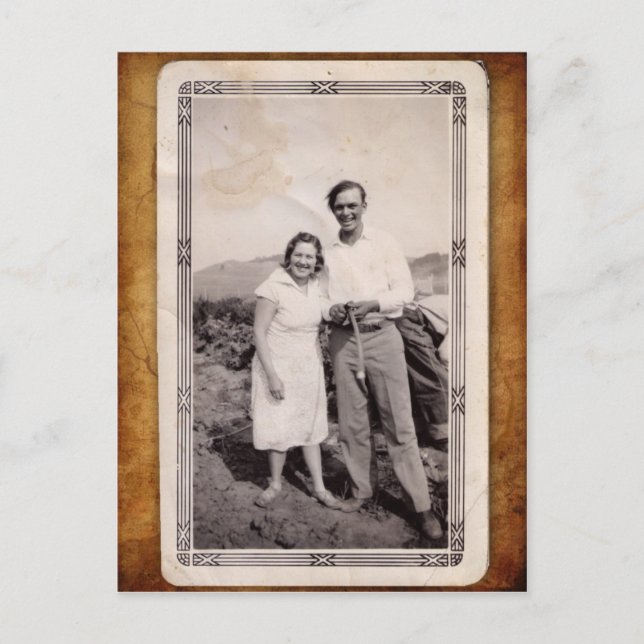 Postal fotográfica vintage (Anverso)