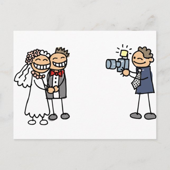 Postal Fotógrafo boda fotografía Boda imágenes (Anverso)