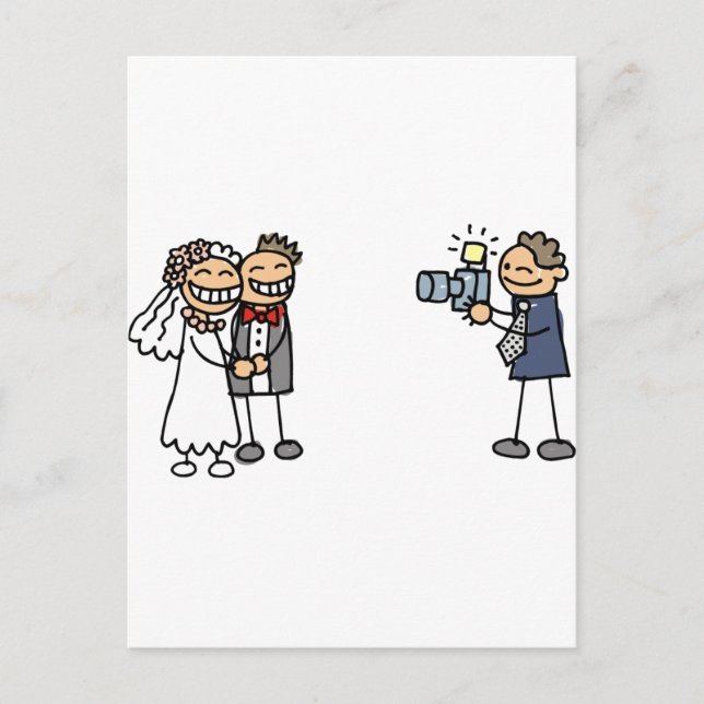 Postal Fotógrafo boda fotografía Boda imágenes (Anverso)