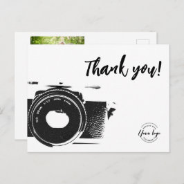 Postal Fotógrafo de Bodas Logotipo personalizado Foto