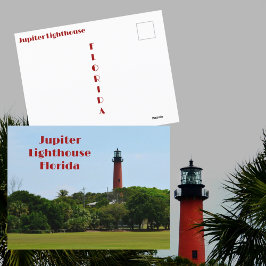 Postal Fotógrafo del faro Júpiter en Florida