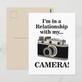 Postal Fotógrafo divertidísimo de cámara de vídeo