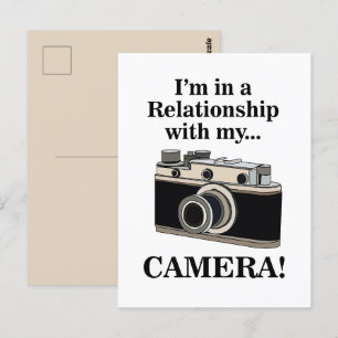 Postal Fotógrafo divertidísimo de cámara de vídeo