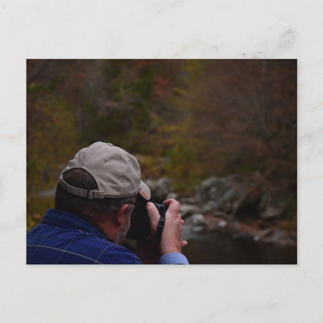 Postal Fotógrafo en el bosque nacional de Cherokee (Anverso)