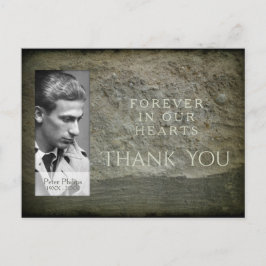 Postal Fotograma fotográfico de la pared de piedra Simpat