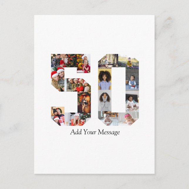 Postal Fotomontaje del número 50 (Anverso)