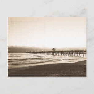 Postal fotomueto del muelle de San Clemente playa de Cali