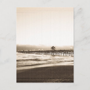 Postal fotomueto del muelle de San Clemente playa de Cali