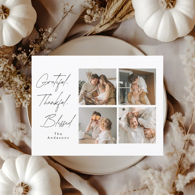 Postal Fotos agradecidas de Acción de Gracias (Subido por el creador)