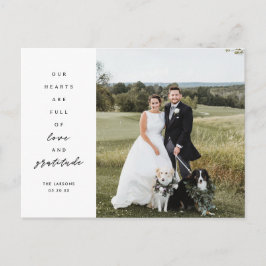 Postal Fotos de Corazones Llenos de Agradecimiento de Bod