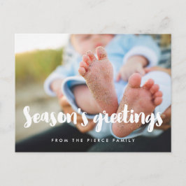 Postal Fotos de las vacaciones modernas de la temporada d