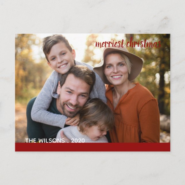 Postal Fotos de los mejores Navidades con guión moderno (Anverso)