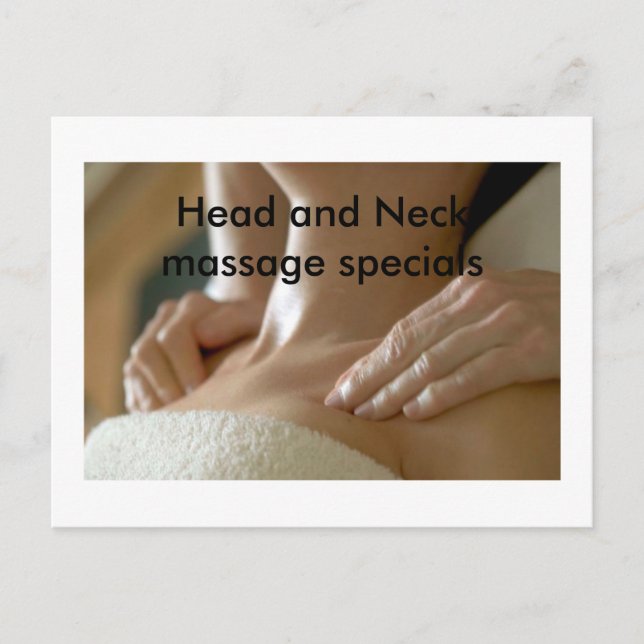 Postal Fotos de Masaje y Bodywork (Anverso)