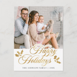 Postal Fotos de navidad Feliz saludo de feriados