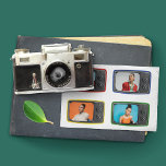 Postal Fotos de personalizados en televisores de época al<br><div class="desc">Los gráficos fotográficos de televisores antiguos en rojo,  azul,  amarillo y verde están listos para ser personalizados con hasta cuatro de tus fotos. Crea tu propia postal personalizado con un divertido estilo de arte pop.</div>