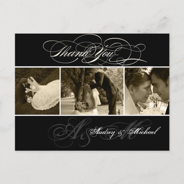 Postal Fotos de PixDezines Bodas Llanos Gracias (Anverso)