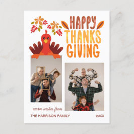 Postal Fotos del Día de Acción de Gracias Fall Turkey