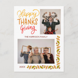 Postal Fotos del Día de Acción de Gracias Fall Turkey
