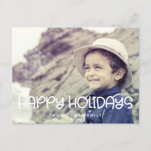 Postal Fotos del guión de Happy Holidays Cute