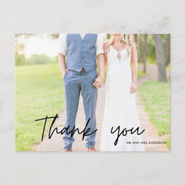 Postal Fotos del mejor hombre Boda de Groomsmen Gracias