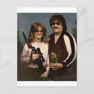 Postal Fotos familiares incómodas - ¡Pareja de loro!