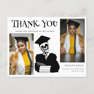 Postal Fotos modernas de guiones en Skeleton Graduation G