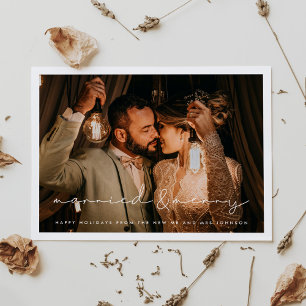 Postal Fotos Navidades casados y minimalistas