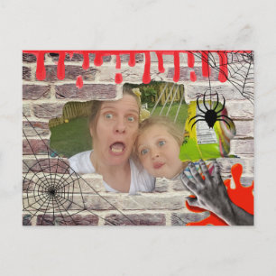 Postal Fotos personales de Halloween atrapadas detrás de 