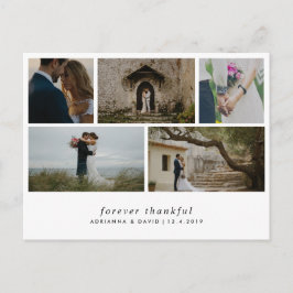 Postal Fotos simples de cinco Bodas de moda para siempre