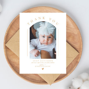 Postal Fotosimple de elegante arco para baby shower