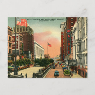 Postal Fountain Square, Cincinnati, Ohio Vintage