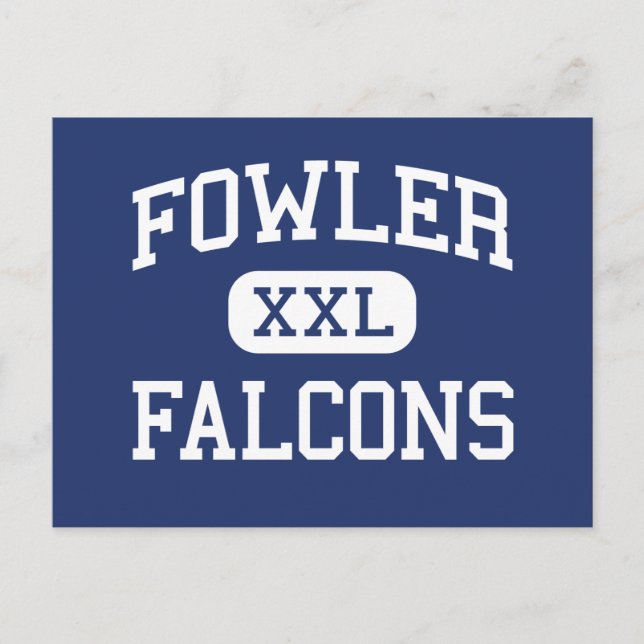 Postal Fowler Falcons Middle School Portland Oregon (Anverso)