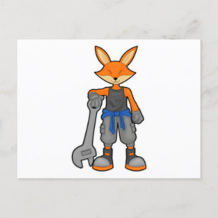 Postal Fox como mecánico con español
