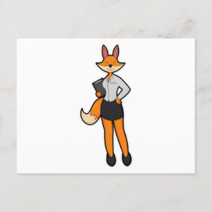 Postal Fox como secretario con Notepad
