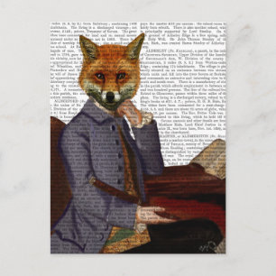 Postal Fox con flauta 2
