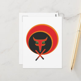 Postal Fox de la vida - Rojo.