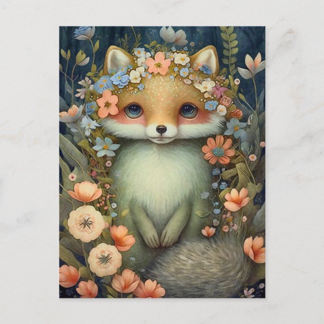Postal Fox de Little Flower (Anverso)