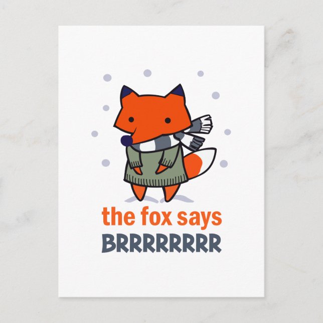 POSTAL FOX DICE BRRRRR (Anverso)