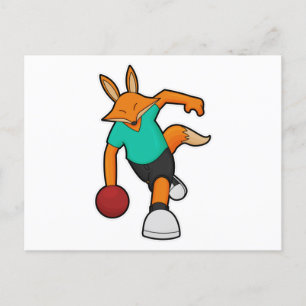 Postal Fox en el Bowling con bolas