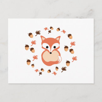 Postal Fox en otoño
