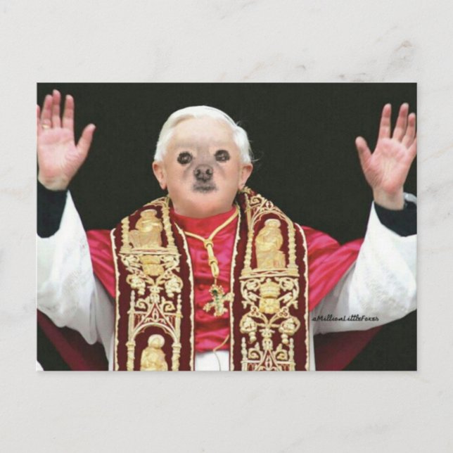 Postal Fox es el Papa (Anverso)