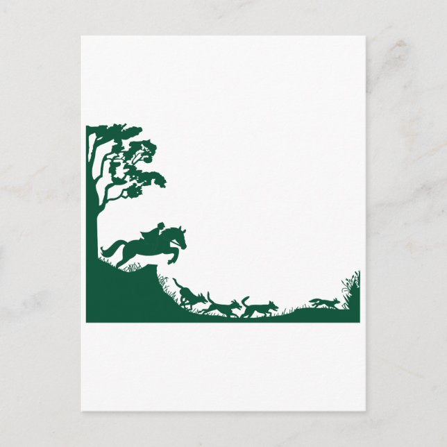 Postal Fox Hunting Silhouette (Anverso)