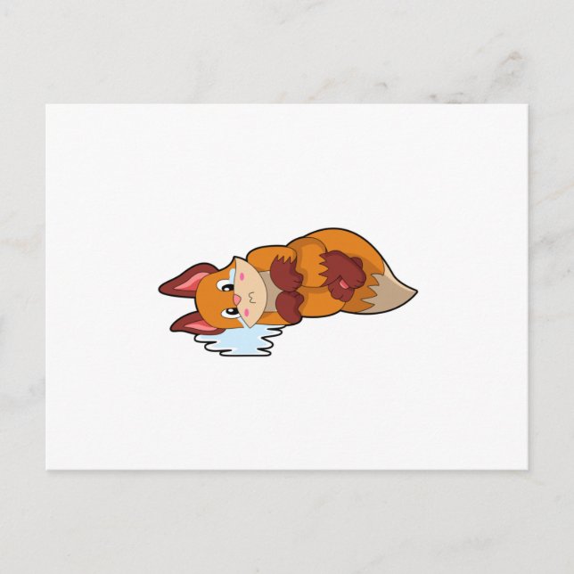 Postal Fox llorando (Anverso)
