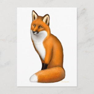 Postal Fox roja