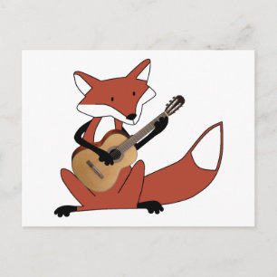 Postal Fox tocando la guitarra