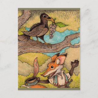 Postal Fox y Crow