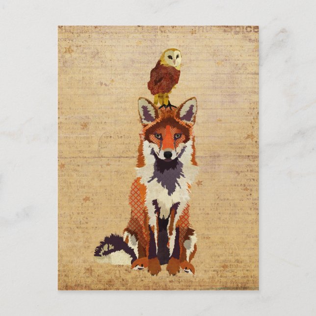 Postal FOX y OWL (Anverso)