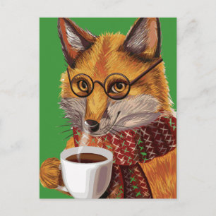 Postal Foxy Tea Time